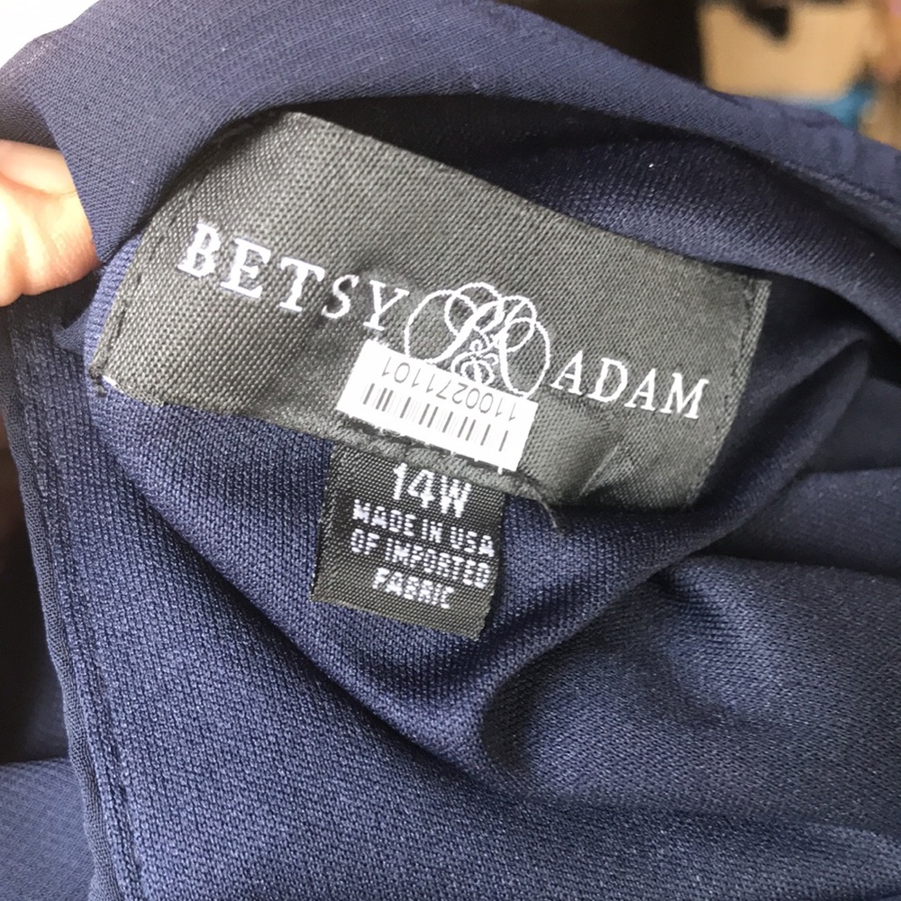 Betsy and Adam beaded sheer sleeve gown - Picture 11 of 13